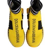 Dolce & Gabbana kollased-mustad Sorrento sokktossud