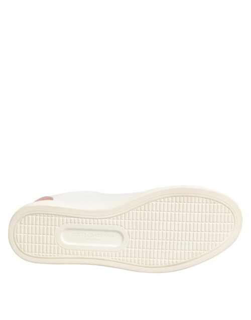 8582834.jpeg Dolce & Gabbana valged ja roosad madalad nahast tossud