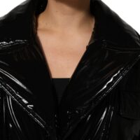 Dolce & Gabbana must tepitud puffermantel polüestrist