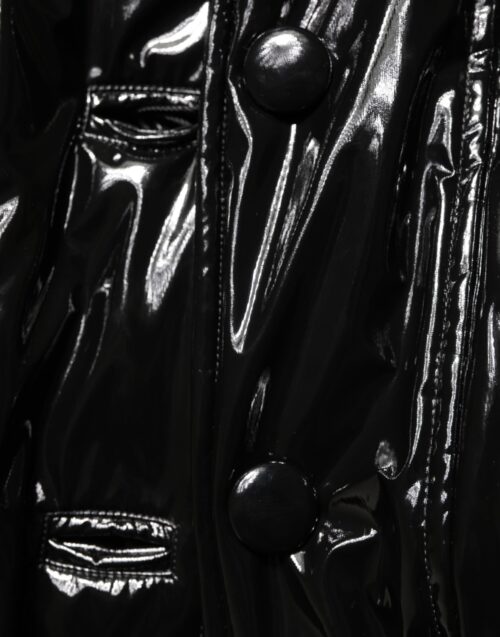 Dolce & Gabbana must tepitud puffermantel polüestrist