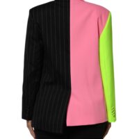 Dolce & Gabbana mitmevärviline patchwork kaunistustega mantel-jakk