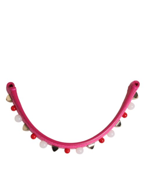 Dolce & Gabbana roosa kaunistustega nahkne koti sang naistele