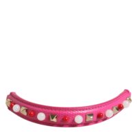 Dolce & Gabbana roosa kaunistustega nahkne koti sang naistele