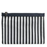 8636910.jpeg Dolce & Gabbana must-valge triibuline clutch DG logoembleemiga