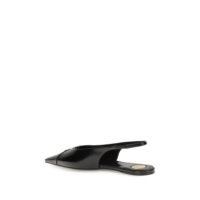 8639109.jpeg Saint Laurent Black Calf Leather Bos Taurus Ballet Flats
