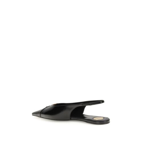8639109.jpeg Saint Laurent Black Calf Leather Bos Taurus Ballet Flats