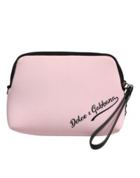Dolce & Gabbana roosa DG logoprindiga clutch