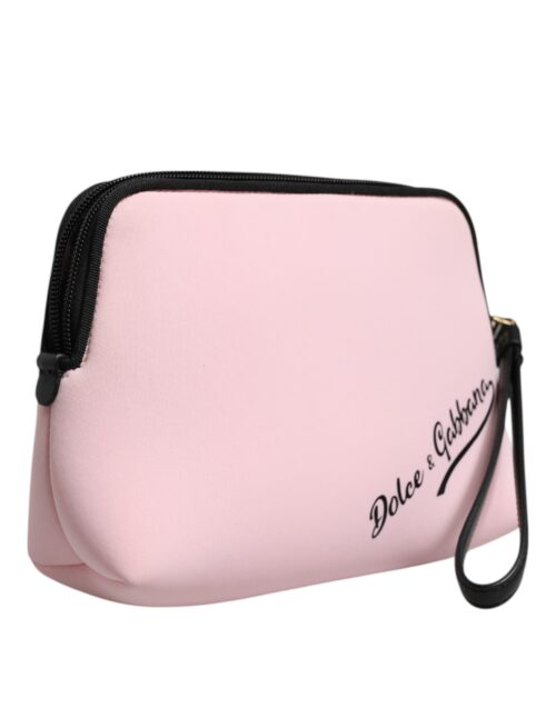 8644328.jpeg Dolce & Gabbana roosa DG logoprindiga clutch