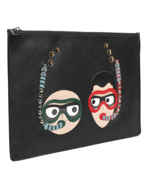 Dolce & Gabbana must meeste #DGFAMILY kaunistustega sidurkotike