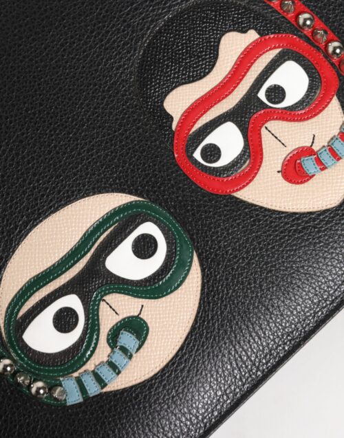 Dolce & Gabbana must meeste #DGFAMILY kaunistustega sidurkotike