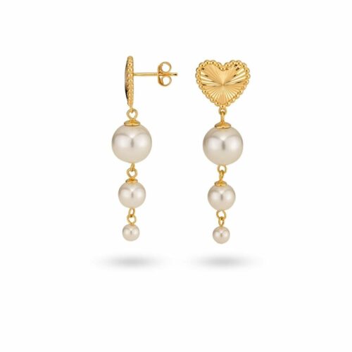 24KAE kuldsed naiste kõrvarõngad 42428Y