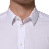 Dolce & Gabbana valge puuvillane GOLD pikkade varrukatega meeste triiksärk