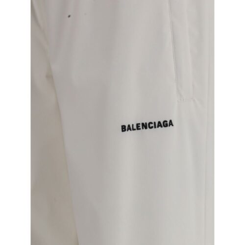 Balenciaga valged polüestrist dressipüksid