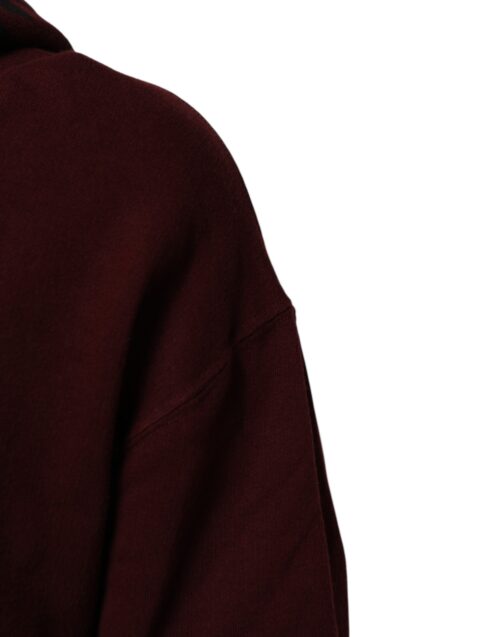 Dolce & Gabbana burgundipunane meeste kapuutsiga sviiter