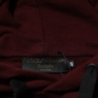 Dolce & Gabbana burgundipunane meeste kapuutsiga sviiter