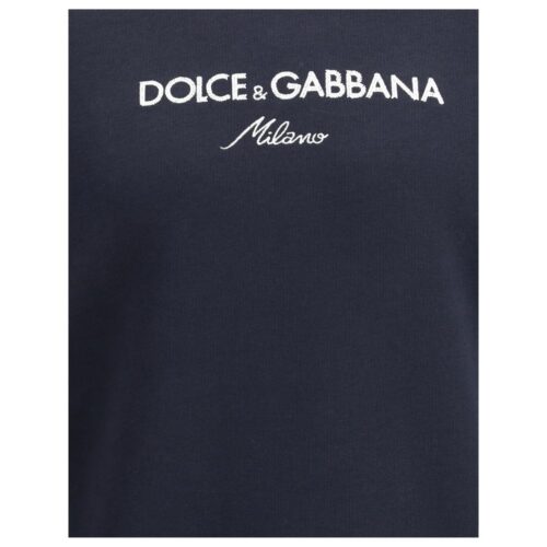 Dolce & Gabbana Blue Cotton Sweatshirt