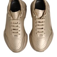 Dolce & Gabbana Gold Leather Daymaster naiste tossud