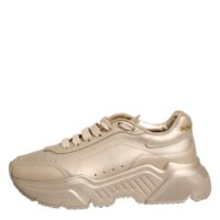 Dolce & Gabbana Gold Leather Daymaster naiste tossud