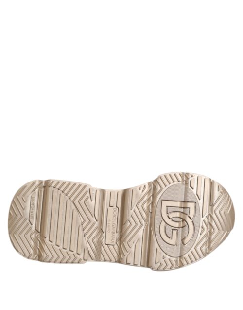 Dolce & Gabbana Gold Leather Daymaster naiste tossud