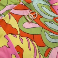 8901317.jpeg Dolce & Gabbana mitmevärviline lilleline siidist avar minikleit