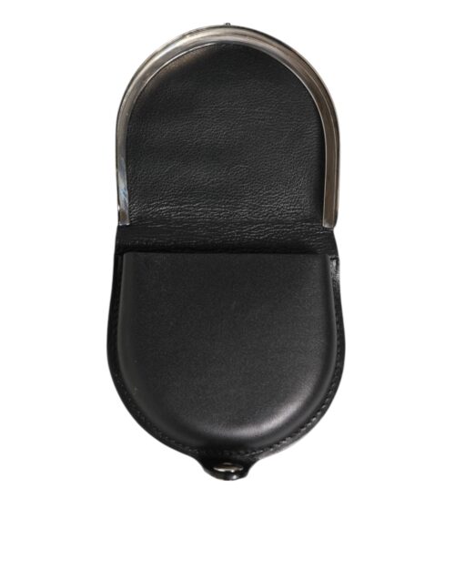 Dolce & Gabbana must poleeritud krokodillinahast meeste münditaskuga rahakott