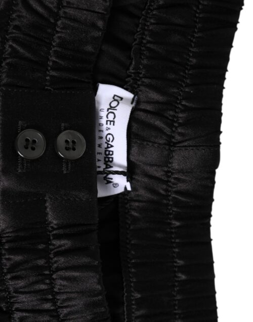 8957801.jpeg Dolce & Gabbana mustad siidist satiinist meeste elastse värvliga bokserujukad