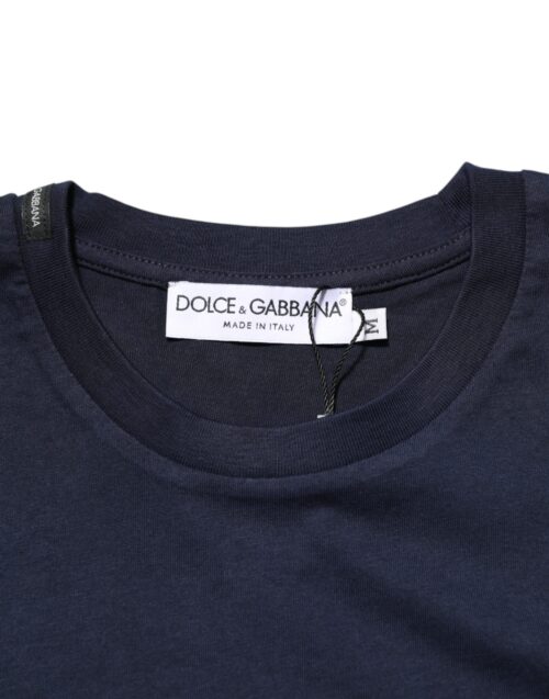 8975767.jpeg Dolce & Gabbana tumesinine meeste T-särk DG logoprindiga