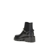 Valentino Garavani Black Calf Leather Bos Taurus Ankle Boots