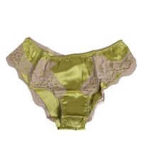 Dolce & Gabbana rohelised siidsatäänist pitsäärega aluspüksid