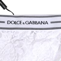 Dolce & Gabbana valged pitsilised logovööga aluspüksid