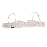 Dolce & Gabbana valge siidist satiinist balconette-rinnahoidja