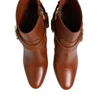 Dolce & Gabbana pruunid pahkluu­saapad DG pandlaga