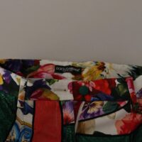Dolce & Gabbana mitmevärvilised patchwork jacquard kõrge vöökohaga püksid