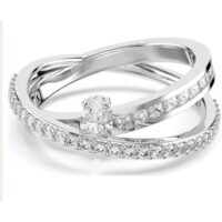 Swarovski hõbedane naiste sõrmus, suurus 18