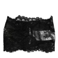 Dolce & Gabbana must pitsiline bandeau büstier topp läbipaistev veniv aluspesu