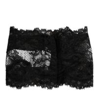 Dolce & Gabbana must pitsiline bandeau büstier topp läbipaistev veniv aluspesu