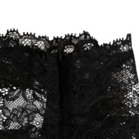 Dolce & Gabbana must pitsiline bandeau büstier topp läbipaistev veniv aluspesu