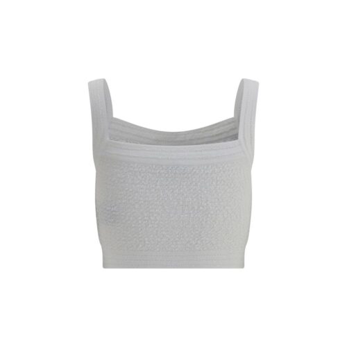 Balmain White Polyamide Top