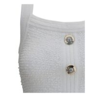 Balmain White Polyamide Top