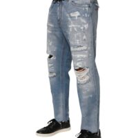 Dolce & Gabbana sinised katkised teksapüksid