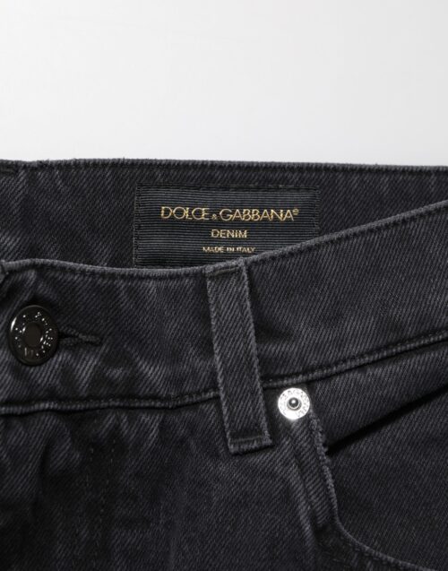 Dolce & Gabbana mustad meeste logo teksad, keskmine vöökoht