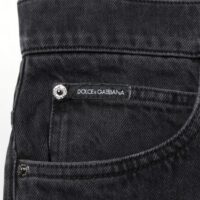 Dolce & Gabbana mustad meeste logo teksad, keskmine vöökoht