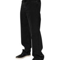 Dolce & Gabbana mustad meeste logo teksad, keskmine vöökoht