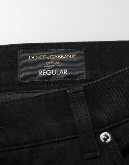 Dolce & Gabbana mustad meeste teksapüksid, regular