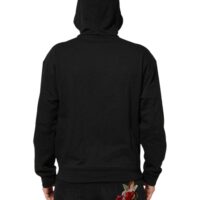 9051601.jpeg Dolce & Gabbana must kapuutsiga täistõmblukuga logo dressipluus