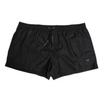 Dolce & Gabbana Mustad Logo Polüestrist Rannapüksid/Ujumispüksid