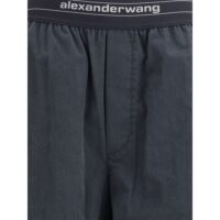 Alexander Wang mustad puuvillased vabaaja püksid
