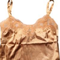 9076101.jpeg Dolce & Gabbana pruun lillelise pitsiga siidsatiinist maika pesu