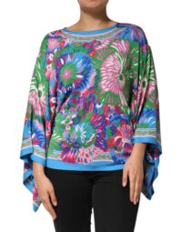 Dolce & Gabbana mitmevärvilise lilleprindiga tuunika pluus