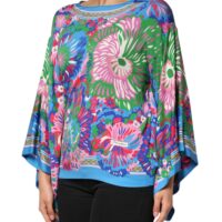 Dolce & Gabbana mitmevärvilise lilleprindiga tuunika pluus